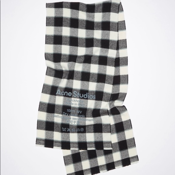 Acne Studios | Checked Wool Scarf - Picture 2 of 8